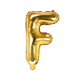 [FB2M-F-019] BALLON LETTRE « F » OR 35cm