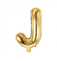 [FB2M-J-019] BALLON LETTRE « J » OR 35cm
