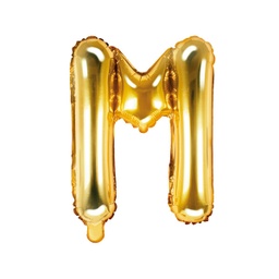 [FB2M-M-019] BALLON LETTRE « M » OR 35cm