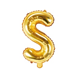 [FB2M-S-019] BALLON LETTRE « R » OR 35cm