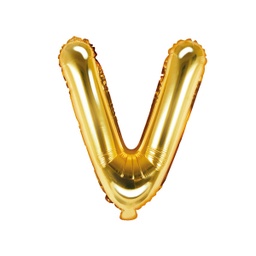 [FB2M-V-019] BALLON LETTRE « V » OR 35cm