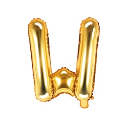 [FB2M-W-019] BALLON LETTRE « W » OR 35cm