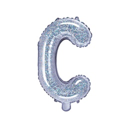 BALLON LETTRE « C » IRISÉ 35cm