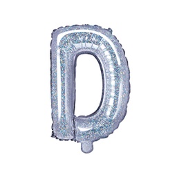 [FB2H-D-018] BALLON LETTRE « D » IRISÉ 35cm