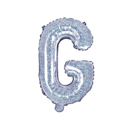 [FB2H-G-018] BALLON LETTRE « G » IRISÉ 35cm