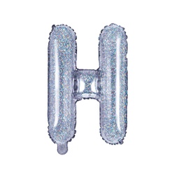 [FB2H-H-018] BALLON LETTRE « H » IRISÉ 35cm
