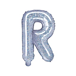 [FB2H-R-018] BALLON LETTRE « R » IRISÉ 35cm