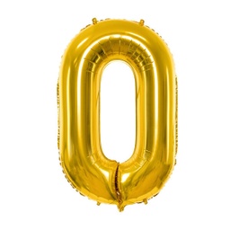 [FB1M-0-019] BALLON CHIFFRE « 0 » OR 86cm