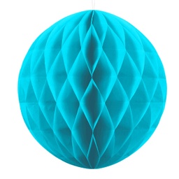 [KB30-083] BOULE ALVEOLE TURQUOISE 30CM
