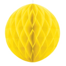 [KB30-084] BOULE ALVEOLE JAUNE 30CM
