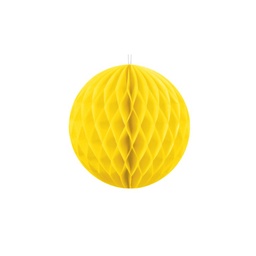 [KB10-084] BOULE ALVEOLE JAUNE 10CM