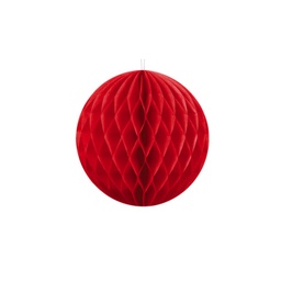 [KB10-007] BOULE ALVEOLE ROUGE 10CM