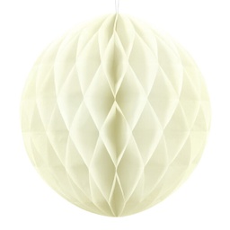 [KB30-079J] BOULE ALVEOLE CREME 30CM