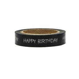[DTP4HB] MASKING TAPE NOIR "HAPPY BIRTHDAY"