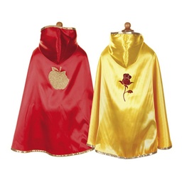 [50705] CAPE REVERSIBLE BLANCHE NEIGE/BELLE 5-6 ANS