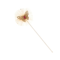[15600OC] BAGUETTE DE PAPILLON OR CREME