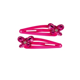 [88013F] PINCES À CHEVEUX PAPILLON FUSCHIA