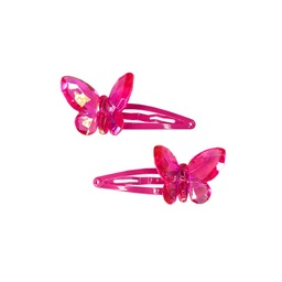 [88019F] PINCES À CHEVEUX PAPILLON FANTAISIE FUSCHIA