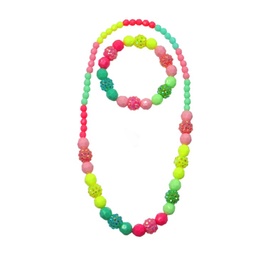 [86065] SET COLLIER &amp; BRACELET COULEURS VIBRANTES