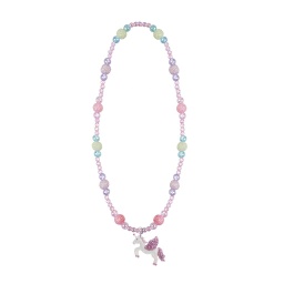 [86080L] COLLIER LICORNE PAILLETÉ