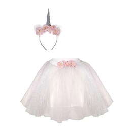[43305] ENSEMBLE JUPE &amp; BANDEAU LICORNE 4-7ANS