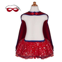 [67675] ENSEMBLE CAPE ET MASQUE TUTU SUPER-HÉROS 4-7ANS