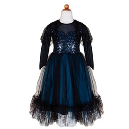 [32985] ROBE ET BANDEAU LUNA "LA SORCIÈRE DE MINUIT" 5-6ANS
