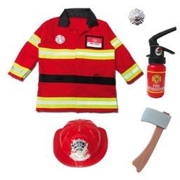 [81355] COSTUME DE POMPIER AVEC ACCESSOIRES 5-6ANS