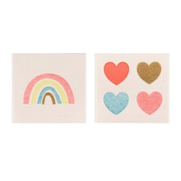 [206110] TATOUAGES ARC EN CIEL ET COEURS
