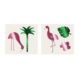 [193092] TATOUAGES FLAMINGO TROPICAL