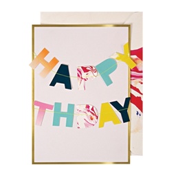 [135298] CARTE DE GUIRLANDE D’ANNIVERSAIRE