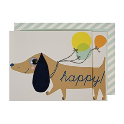 [123652] CARTE CHIEN SAUCISSE CONCERTINA