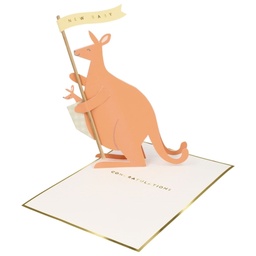 [204616] CARTE PETIT KANGOUROU DEBOUT