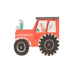 [203285] SERVIETTES TRACTEUR DE LA FERME