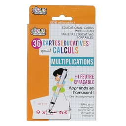 [EC3324MU] CARTE EDUCATIVE EFFACABLE X36-MULTIPLICATIONS