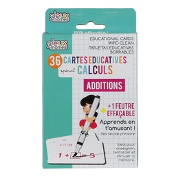 [EC3324A] CARTE EDUCATIVE EFFACABLE X36- ADDITIONS