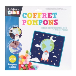 [EC4092ES] JEU CREATIF ESPACE POMPONS A COLLER