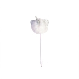 [EC5001B] STYLO CHAT LICORNE BLANC