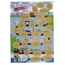 [EC5303V] POSTER A GRATTER "PROMENES TOI DANS LA VILLE"