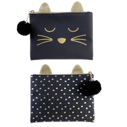 [SC29129N] POCHETTE CHAT NOIRE