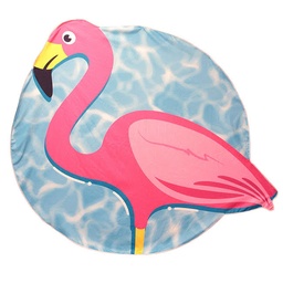 [VO1307] DRAP DE PLAGE 150CM FLAMANT