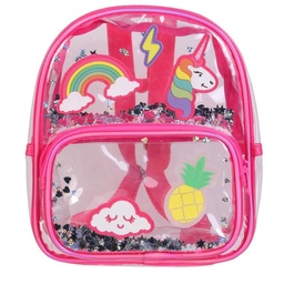 [VO1422] SAC A DOS GIRLY AVEC PATCH ET SEQUIN