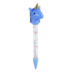 [EC3201B] STYLO LUMINEUX LICORNE BLEU