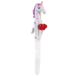 [MG3209B] STYLO BOXING LED LICORNE BLANC
